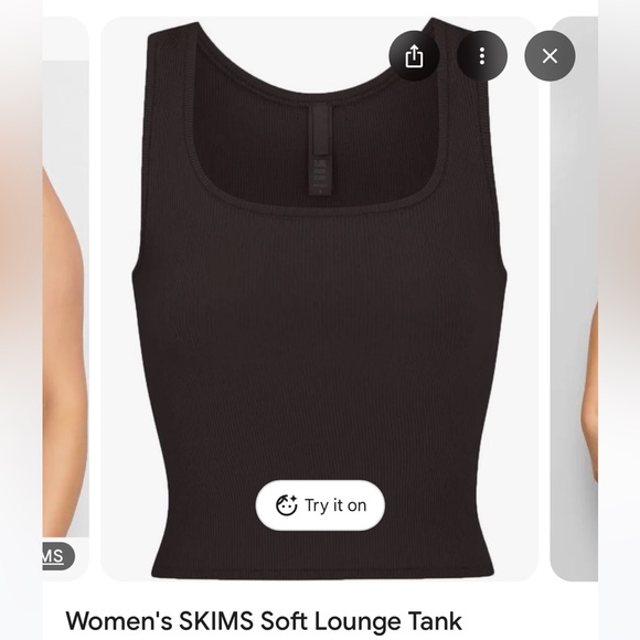 SKIMS Women's Soft Lounge Tank - Black - Picture 1 of 5